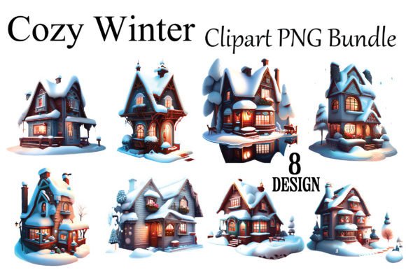 Download Cozy Winter Clipart PNG Bundle - Cozy winter clipart Collection