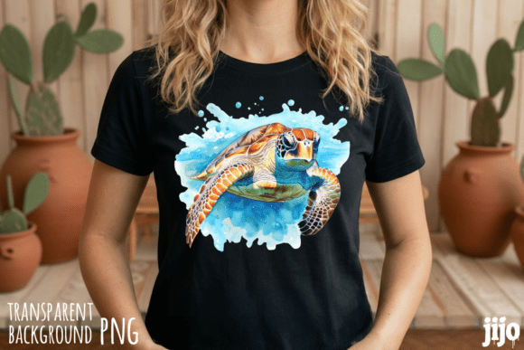 Download Turtle Ocean Watercolor Marine PNG - Marine Collection
