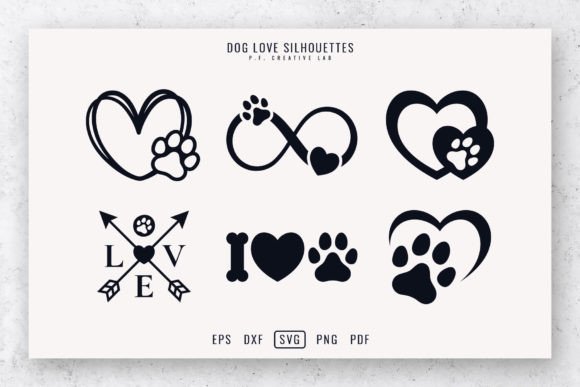 Download Dog SVG Paw Prints Pet Love Bundle - Dog Collection