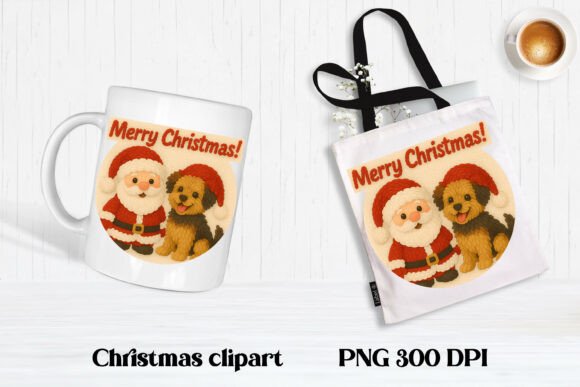 Download Christmas Knitted Dog Clipart PNG Design - Dog Collection