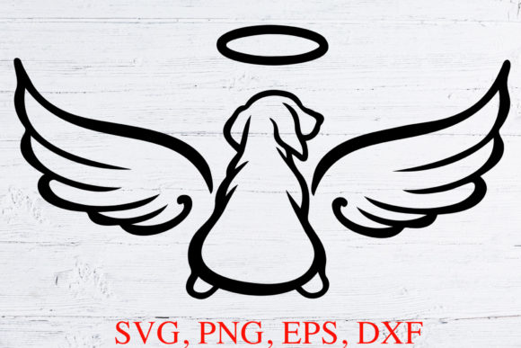 Download Angel Wings SVG Pet Dog Loss Cut File - Dog Collection