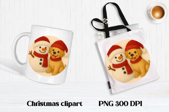 Download Christmas Knitted Dog Clipart PNG Design - Dog Collection